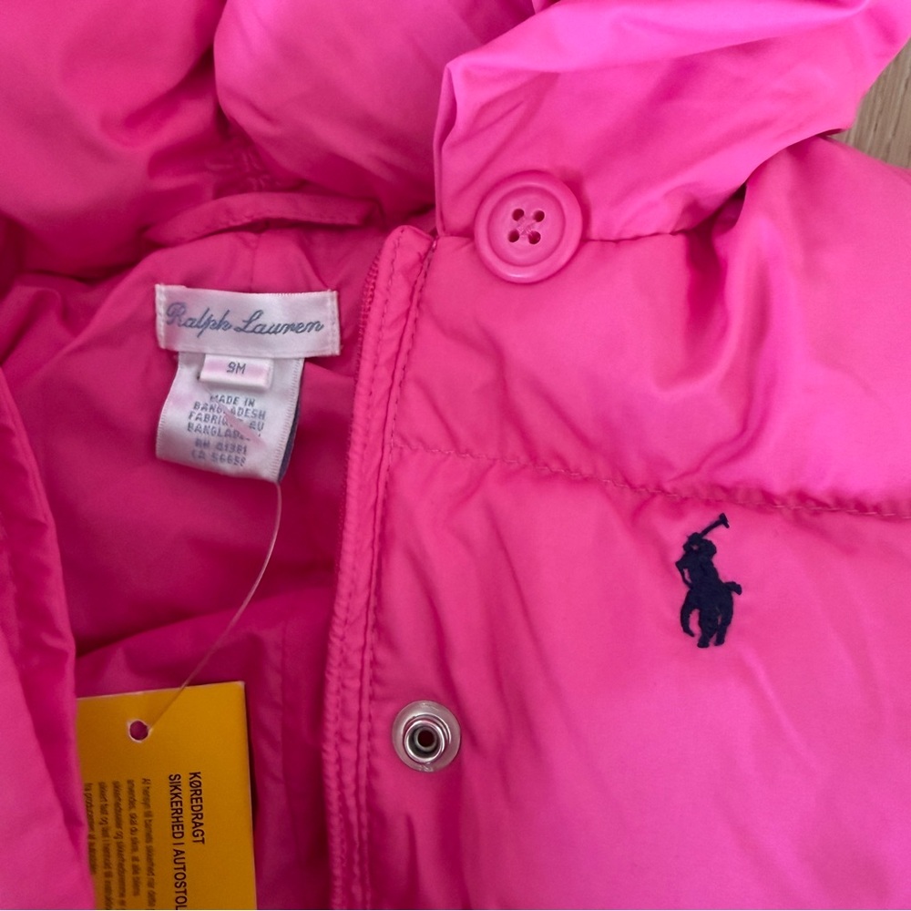 Ralph Lauren 9 months Baby Puffer Bunting Snowsuit - Picture 3 of 7